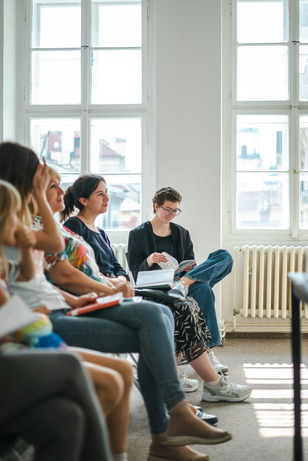 people in therapy session